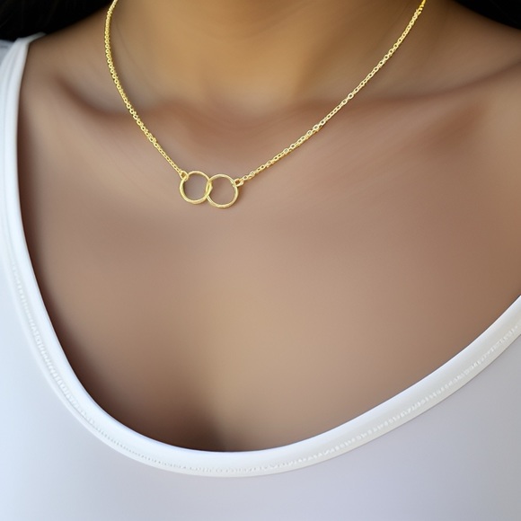 🆕 Gold Necklace Golden Unity - Picture 2 of 4